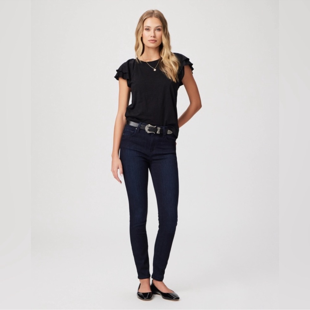 NWT PAIGE Hoxton Ankle Skinny Jeans 
In Lana